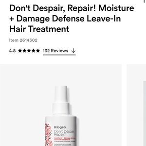 Briogeo Repair Don’t Despair leave in treatment